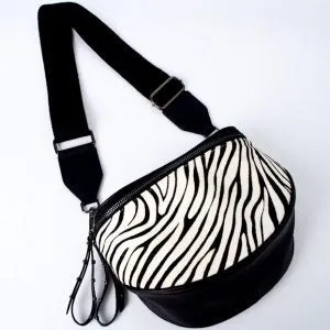 Obsessed Bum Bag - Zebra Gunmetal