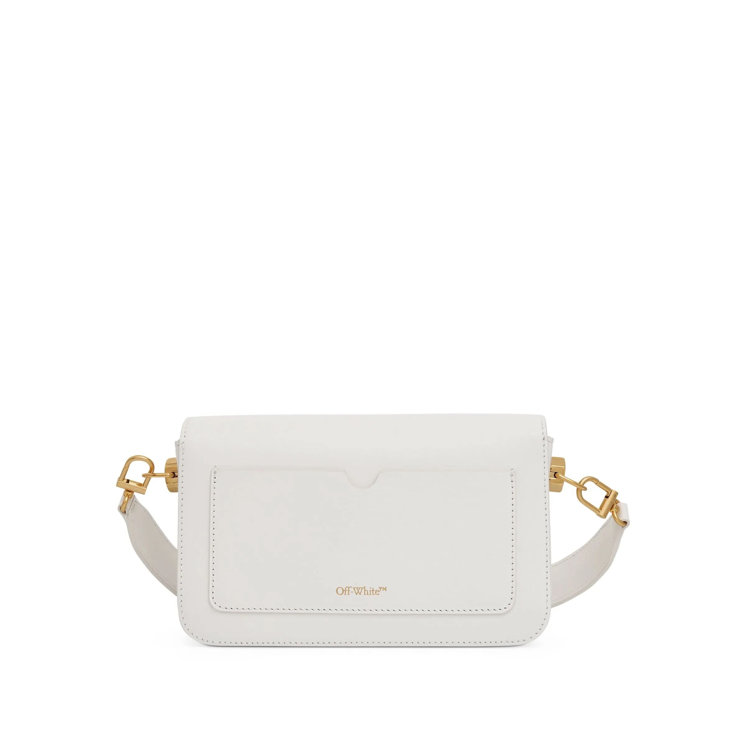 Plain Binder Small Shoulder Bag in White