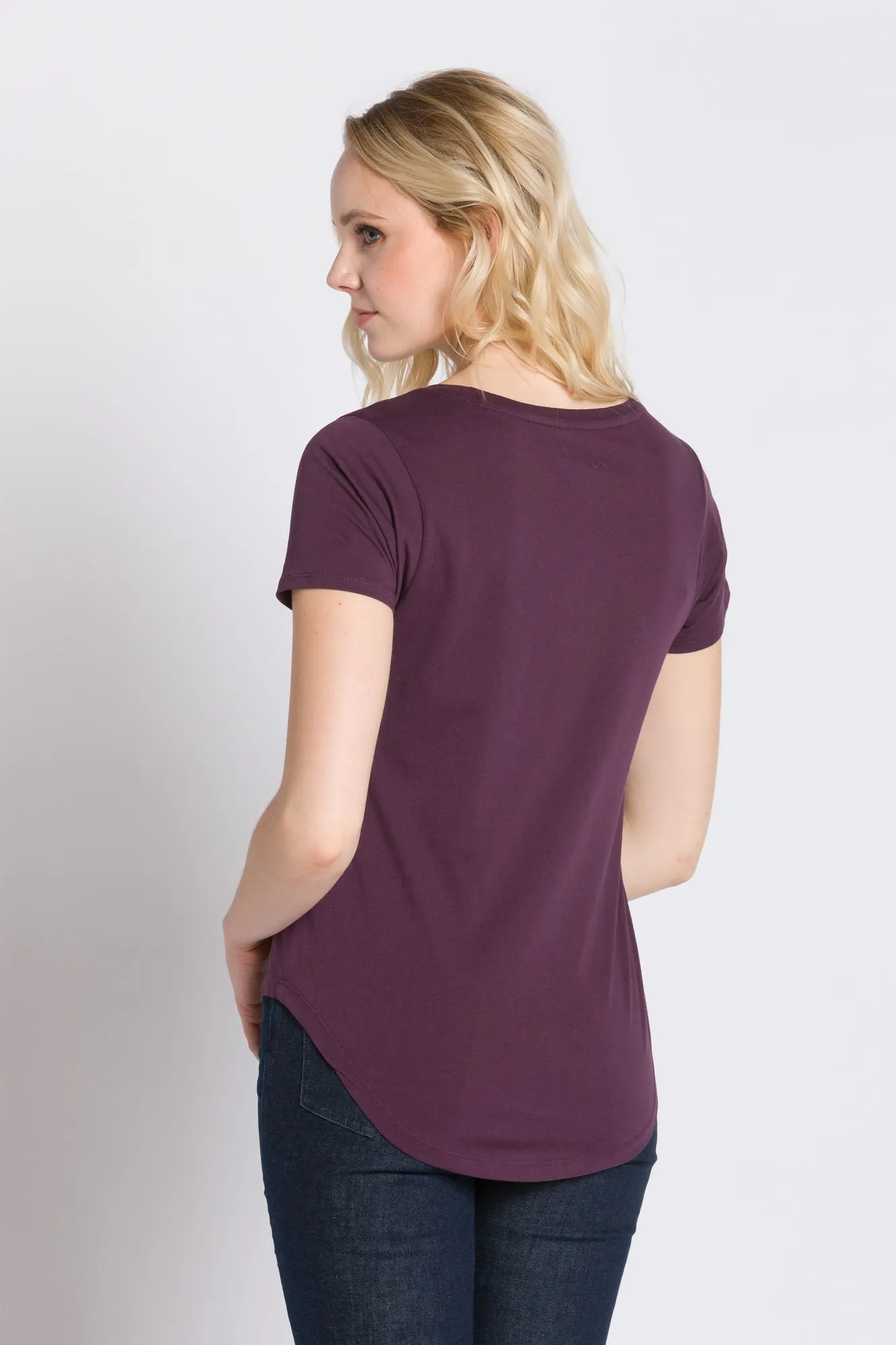 Polly Unbranded | Women's Anti-Stain Dropped Neckline Tee