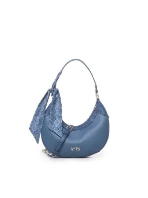 Powder Blue Crescent Moon Bag