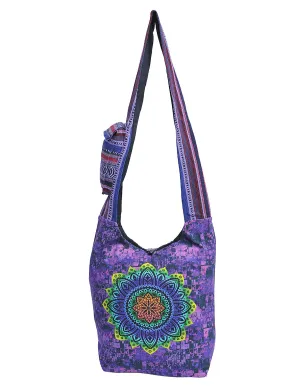 Purple Mandala Printed Hobo Bag