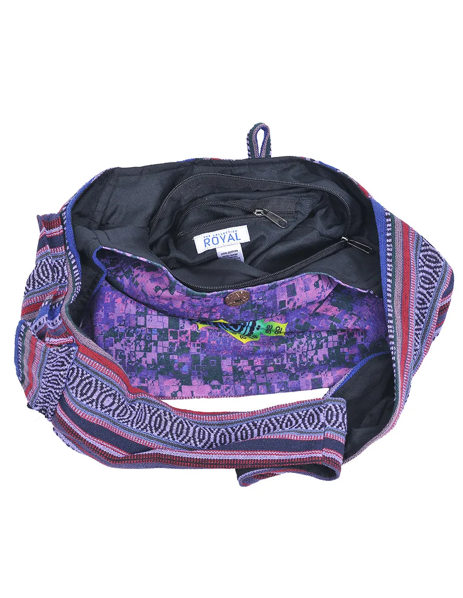 Purple Mandala Printed Hobo Bag