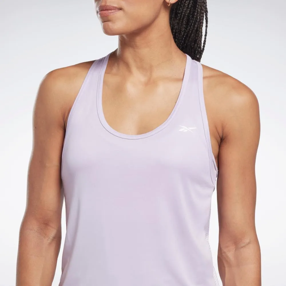 Reebok Apparel Women Workout Ready Mesh Back Tank Top PUROAS