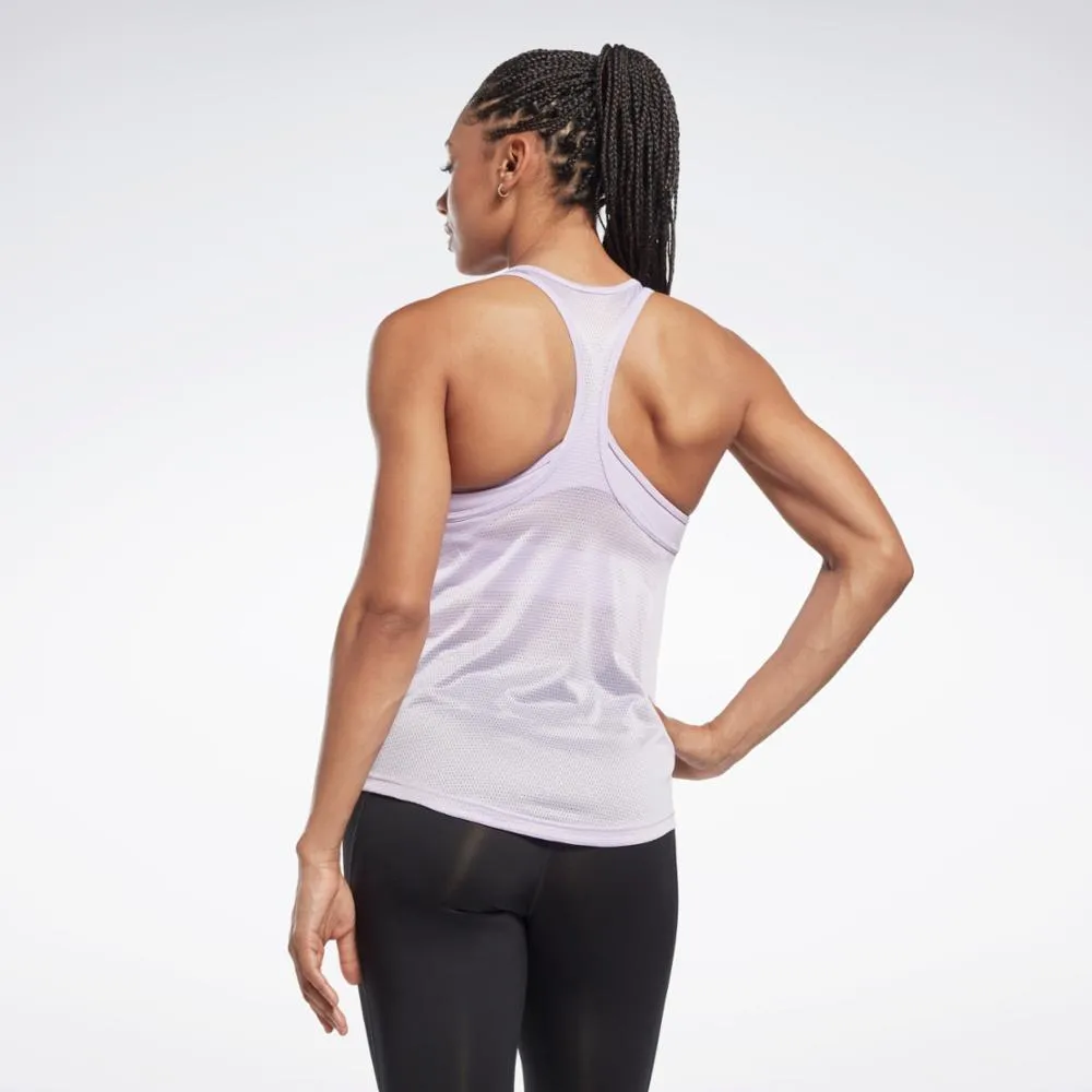 Reebok Apparel Women Workout Ready Mesh Back Tank Top PUROAS