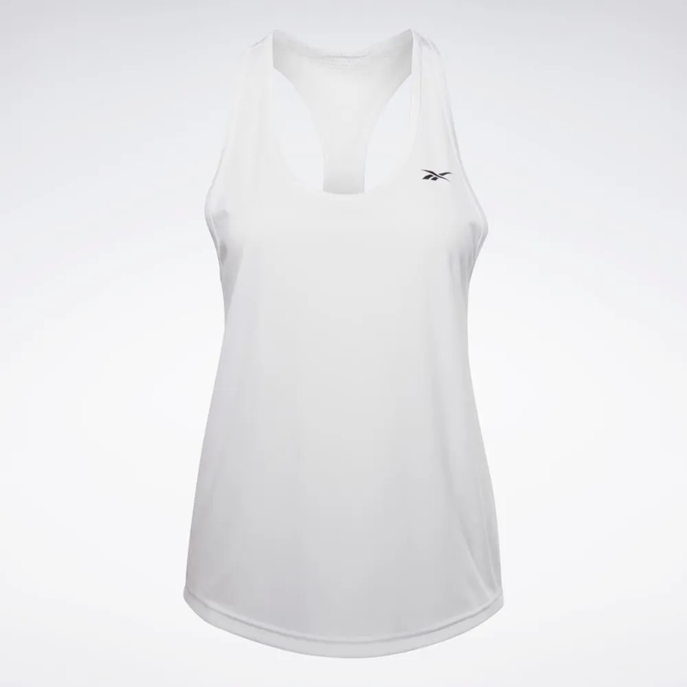 Reebok Apparel Women Workout Ready Mesh Back Tank Top WHITE