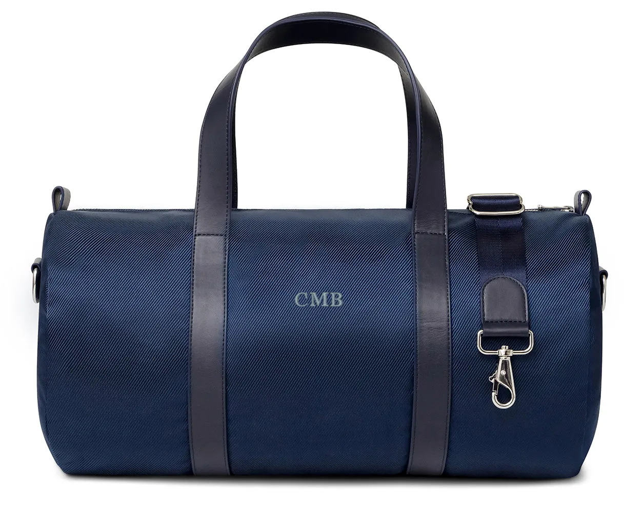 The Marston Banker Bag: Navy Ballistic - Slate Blue Embroidery