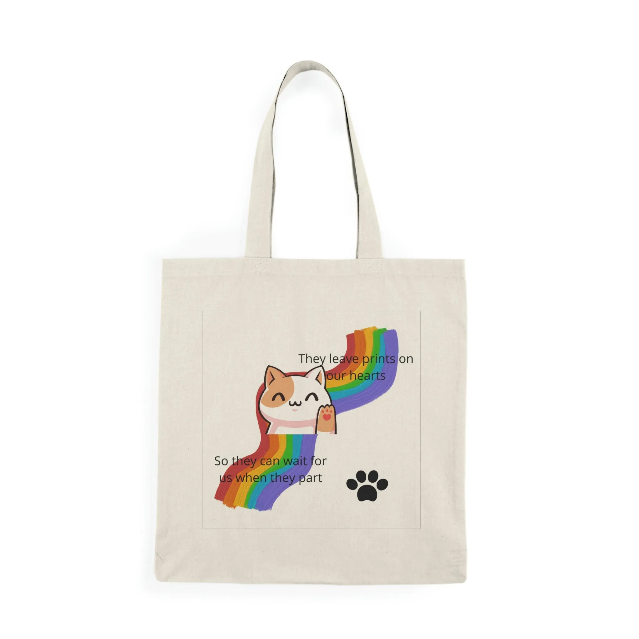 They Leave Prints Natural Tote Bag