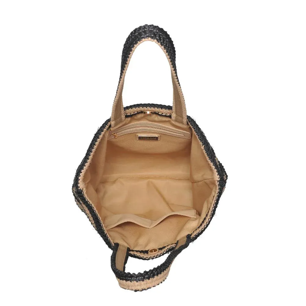 Urban Expressions Ophelia Bag | Black Natural, Ivory Natural