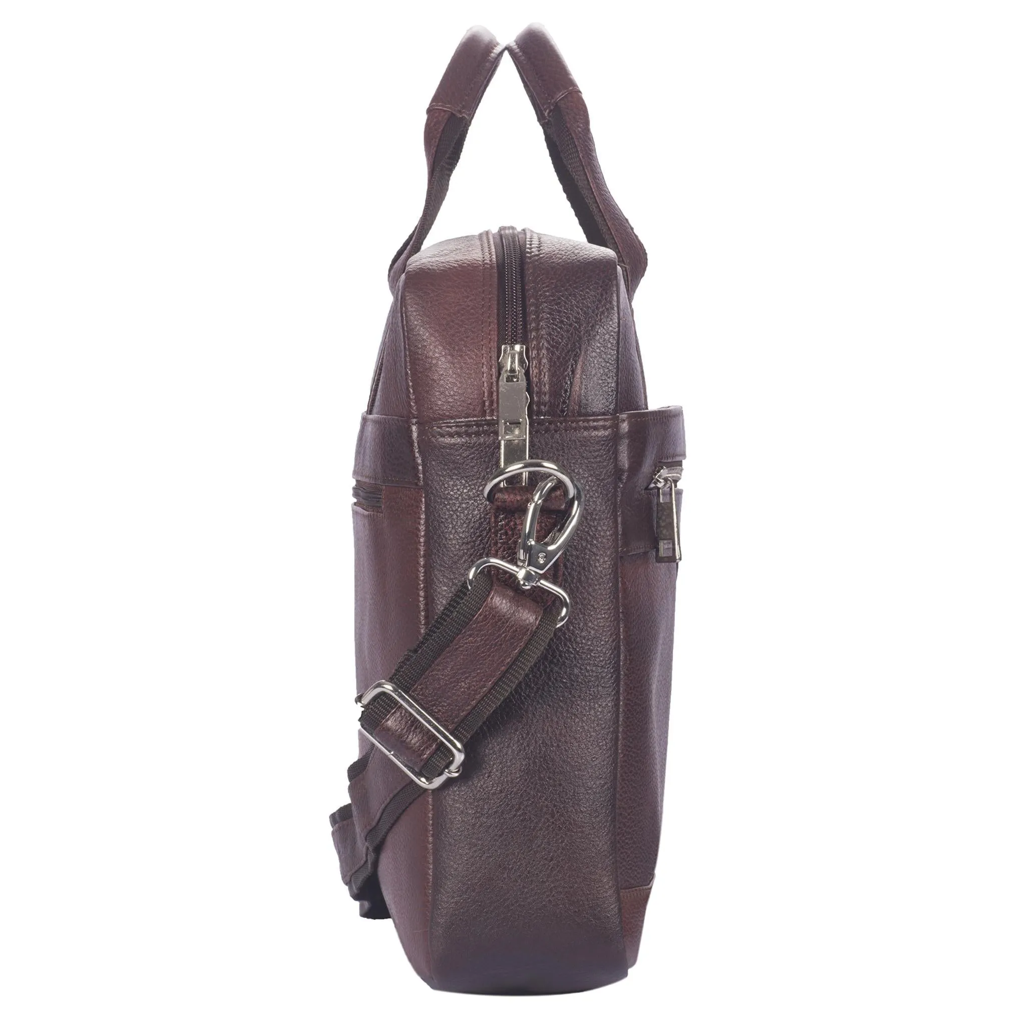 VALDEZ Leather Laptop Messenger Bag for Men