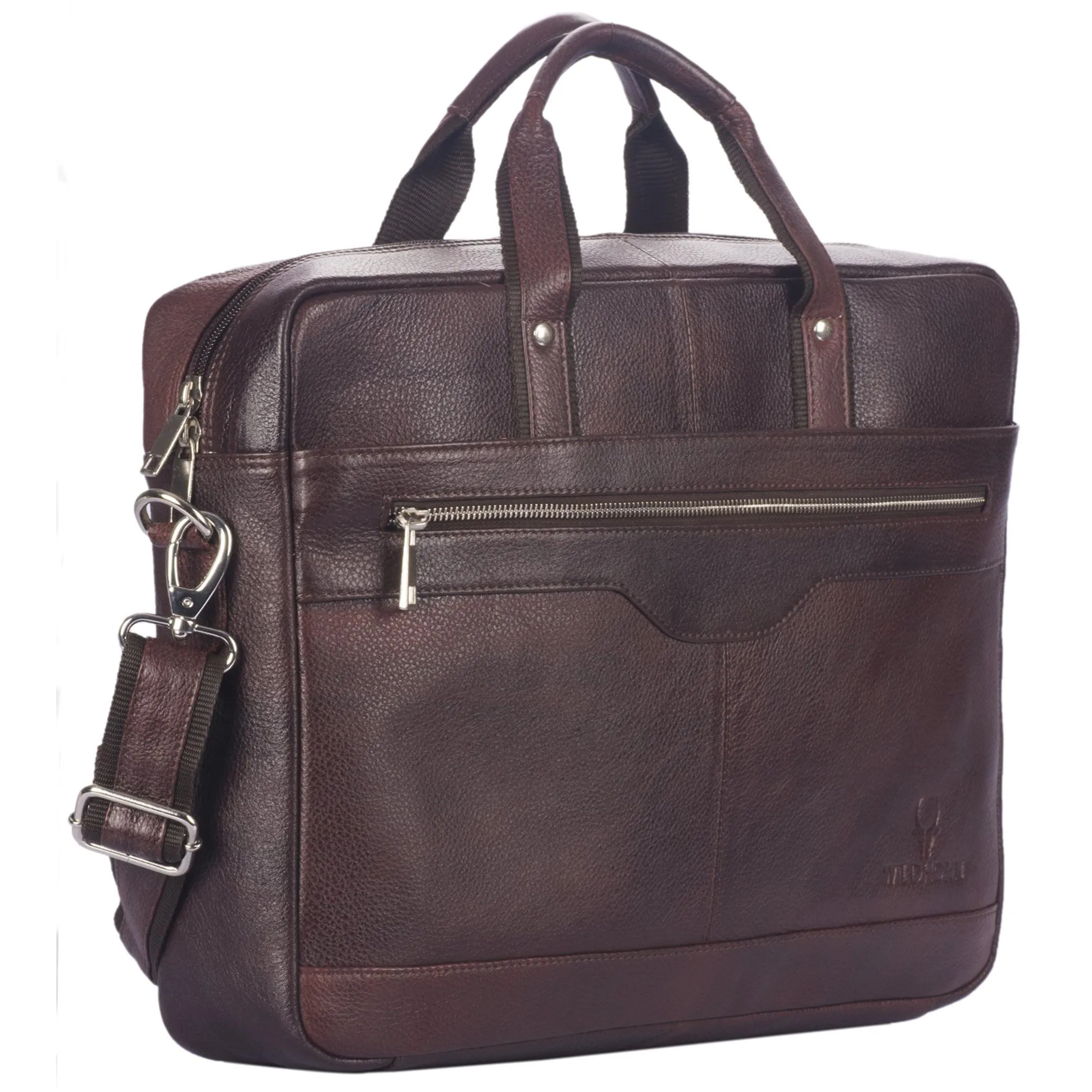 VALDEZ Leather Laptop Messenger Bag for Men