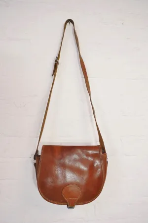 Vintage Classic Small Tan Satchel Bag