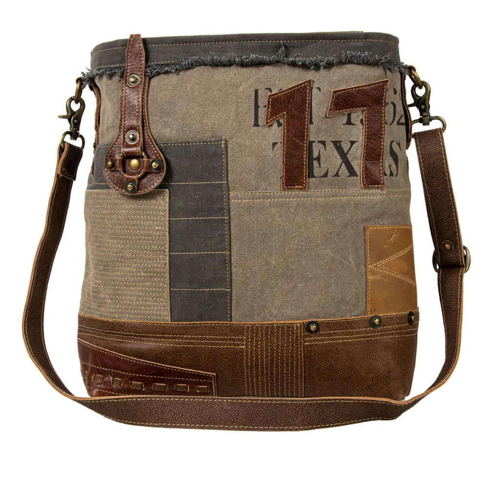 Vintage Traveler Patchwork Shoulder Bag