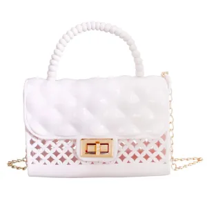 White and Breezy Mini Crossbody Handbag: Unleash Your Inner Fashionista