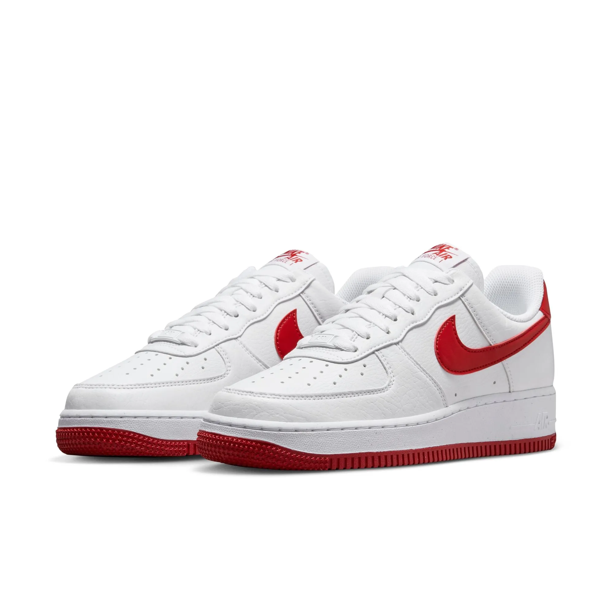 Women's Nike  Air Force 1 '07 - WHITE/GYM RED-WHITE-VOLT