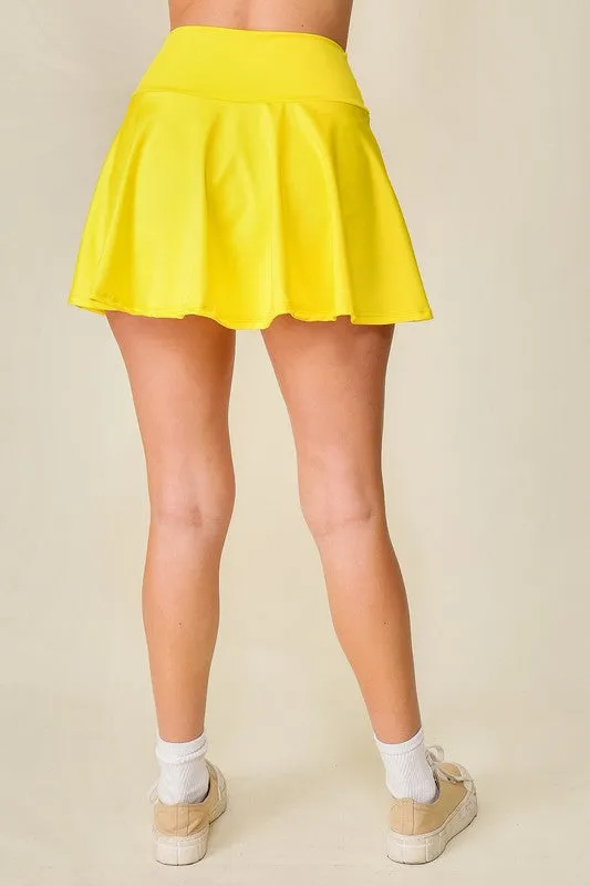 Yellow Tennis Babe ITY Skort